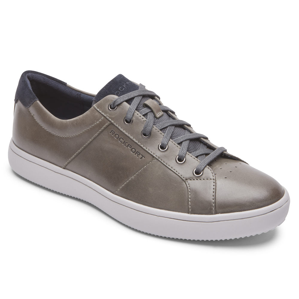 Rockport Singapore Mens Sneakers - Jarvis Lace-to-Toe Dark Grey - OP5301496